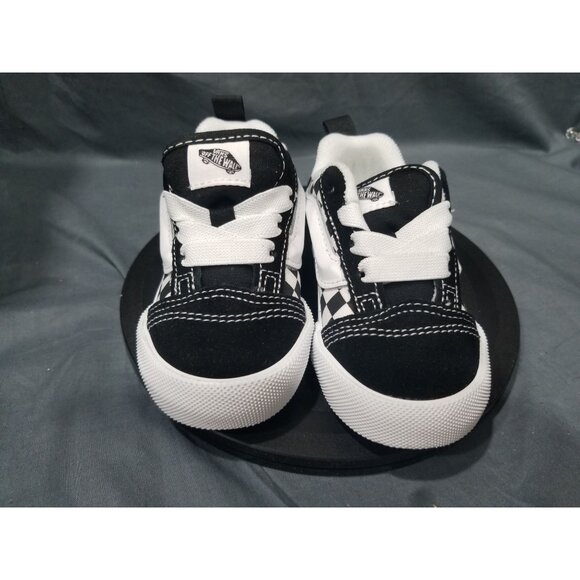 Vans Toddler Shoes Black & White Checkered Lace Old Skool Sneakers Size 6 - Picture 10 of 10